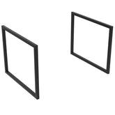 Juego de 2 patas marco negro mate 330x432 mm - BañoClick